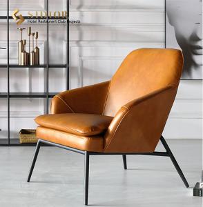 China Morder Leather Chair, Comfortable Leather Chair, Leather Relaxing Chair, Living Room Lounge Chair, High Density Foam wholesale
