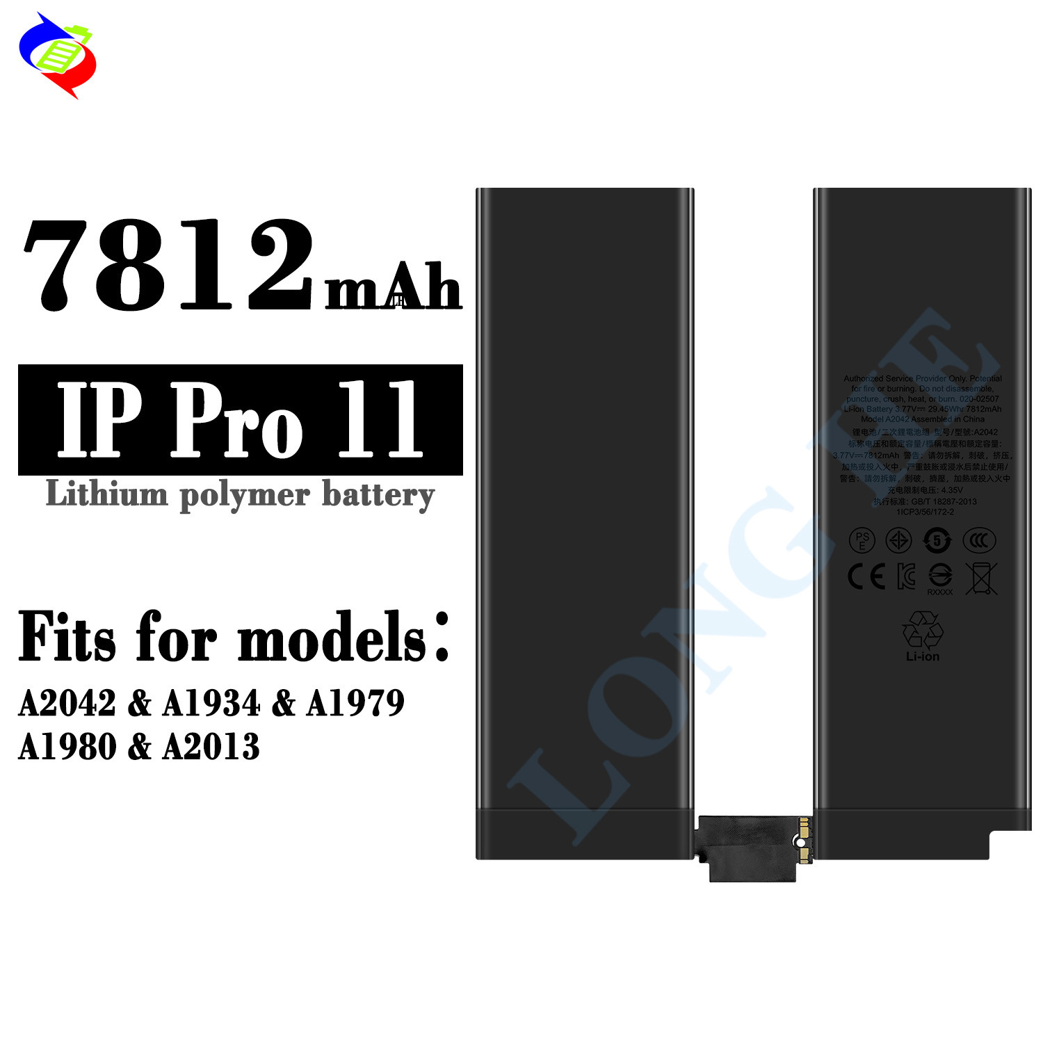 New high quality Lithium For Apple iPad Pro 11 2018 1ST Tablet Battery A2042 A1934 A1979 A1980 A2013 Replacement battery