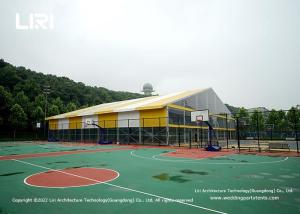 China 35x36m Large Tents For Basketball Courts With White And Yellow PVC Cover wholesale
