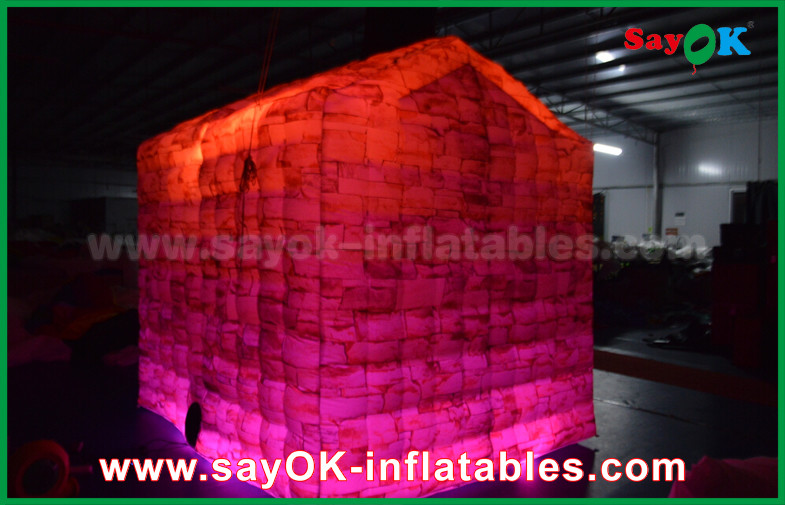 Inflatable Tent Customized Full Printing Inflatable Photo Booth , Portable Inflatable Cube House