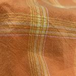 Gingham Check Plaid Breathable 70% Cotton 30% Linen Blend Fabric