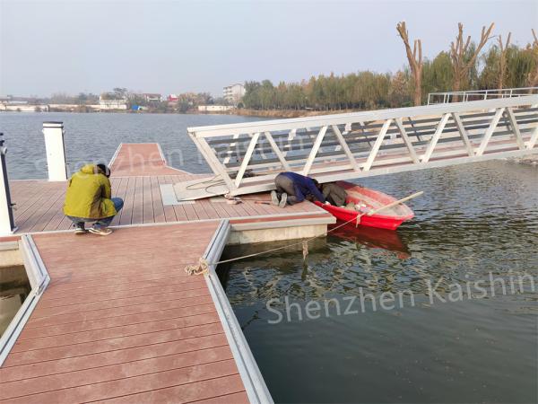 Cruise Yacht Marina Aluminum Alloy Gangway For Access Pontoon Floating Aluminum