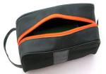 600D Polyester Promotional Toiletry Bag 22.5x9x14cm With Webbing Handle