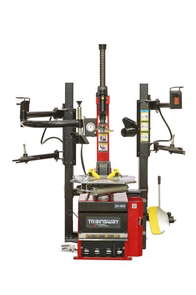 Trainsway Zh665SA Dual Assist Arm Wheel Clamp Tire Changer W/Bead Blaster Easy