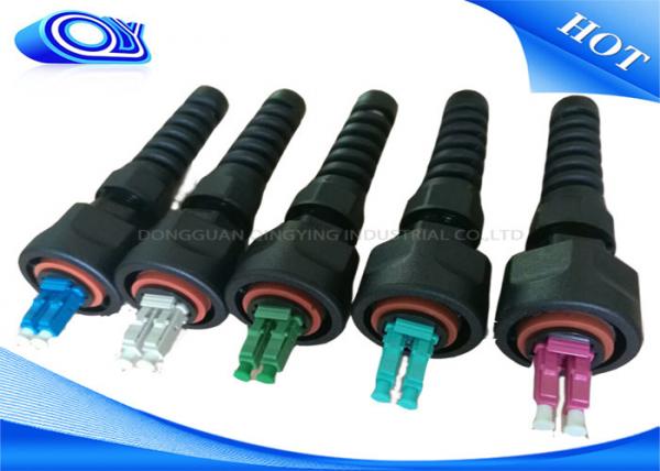 Quality PE Jacketed Outdoor Fiber Optic Patch Cord With ODVA LC Connector IP67 for sale