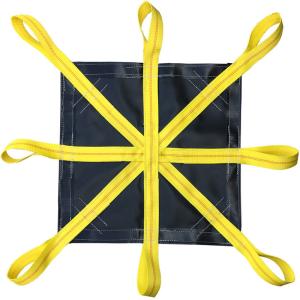China OEM PVC Vinyl Tarp Construction Snow Removal Tarps Heavy Duty Eight Loops Snow Tarps wholesale