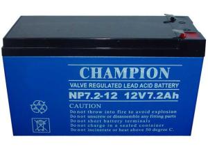 China China Champion UPS Battery 12V7.2Ah NP7.2-12 Lead Acid AGM Battery VRLA Battery, SLA Battery wholesale