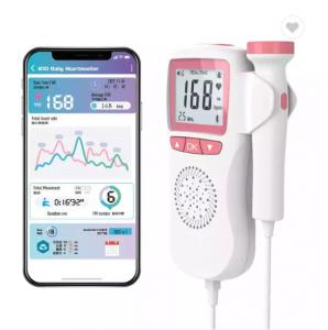 China Pocket Doppler Fetal Portable Baby Heart Rate Monitor Ultrasonic Fetal Doppler wholesale