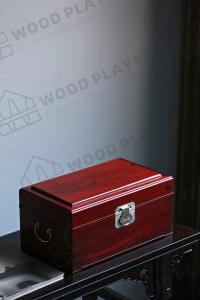 China Red Sandalwood Sanded Wood Jewelry Box 40*23*19cm wholesale