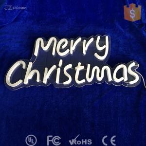 China Merry Christmas LED Neon Letter Lights Pink And Red Stable Reliability And Anti UV wholesale