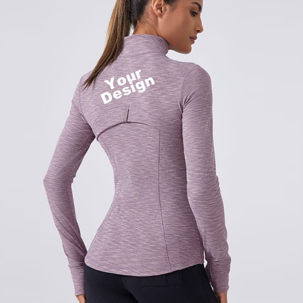 OEM ODM Sculpt Naked Feeling Workout Jacket, Customizable Quick Dry Long Sleeve Fitness Jacket For Women