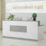 Stylistic Reception Room Table for Beauty Salon and Retail Checkout Counter