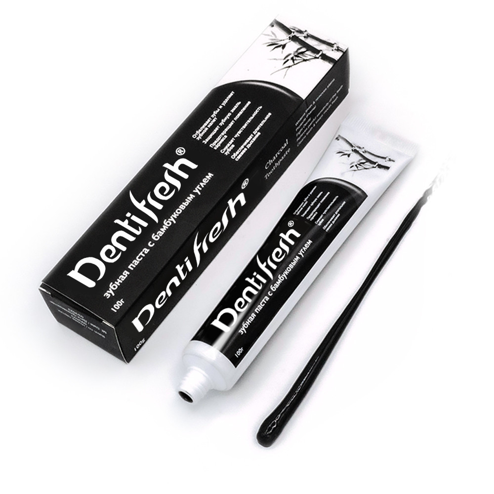 COOL ATE Bamboo Charcoal Toothpaste -Removes Stains and Protects Gums 100g Strengthens Teeth lasting Freshness and Clean Feeling
