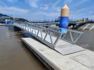China 1.0-1.2m Aluminum Dock Gangway Handrail Marine Dock Ramps For Floating Dock wholesale