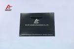 Durable Cardboard Art Paper Bags Dark Blue Handle Strong Top And Bottom
