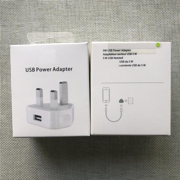 1A 1 USB Port Travel Phone Wall Charger 5W 3 Pin UK Plug