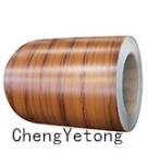 Wood Grain PE Coating PPGL Steel Coil For Sandwich Pannel Decoration Material
