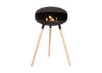 Ethanol Fire Pits Height 70cm Cocoon Fire Place Oval 360 Degrees