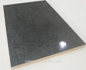 China 1220*2440Mm Uv Coated Marble Grey Gloss Mdf Sheets wholesale