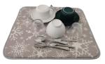 200gsm Reversible Microfiber Dish Drying Mat Tableware Protector