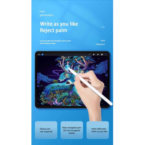 JD40 Rechargeable Stylus Active Capacitive Pen For Android Phone Ipad 2018