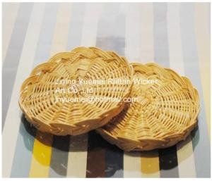 China 2016 wicker tray basket wicker storage basket willow fruit tray round shape wholesale