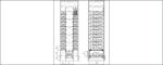 PCS Elevated Car Parking System 20 Levels Tower Type Vertical Lifting