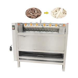 China Cactus Pineapple Vegetable Cleaner 800kg/h Industrial Potato Cassava Ginger Yam Peeler Washing Machine wholesale