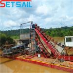 High Strength Chain Bucket Gold and Diamond Mining Dredger with Customized