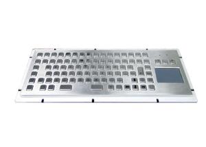 China Rear Mounting Industrial Keyboard 20mA SUS304 With Trackball Mouse Trackpad wholesale