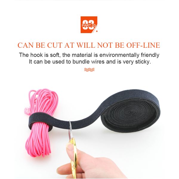 20mm colorful Nylon hook and loop strap fastening tapes