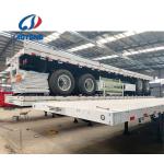 ISO9001 Certified 2 Axle 20ft Flat Bed Truck Chassis for 40ft Container Semi