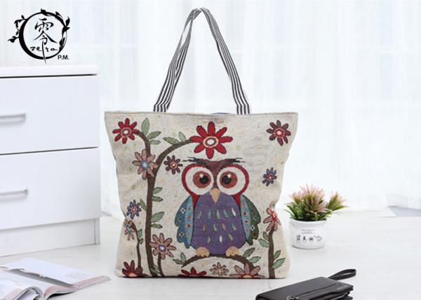 Quality Canvas Reusable ECO Shopping Bags Sustainable Natural Tote Bags with Lining Pocket for sale