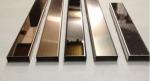 Hotel black titanium stainless steel curved lines , rose gold edging strip