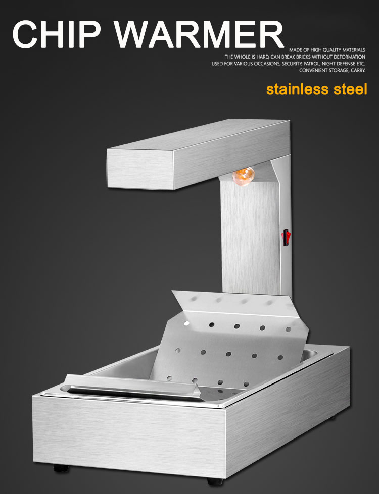 Electric French Fried Chip Warmer for Keeping Food Warm and Displaying Delicious Food