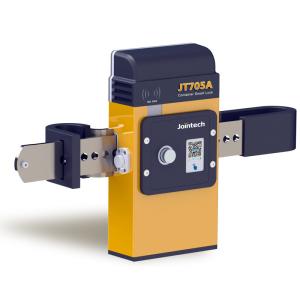 China Tamper Alert GPS Tracking Padlock 2G 4G Trailer Rechargeable Battery RFID Card wholesale