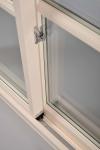 Hollow Glass Arch 4500pa 1.8mm White Casement Window