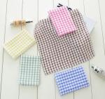 6 Colors Custom Plain Tea Towels , Eco - Friendly Waffle Weave Kitchen Towels