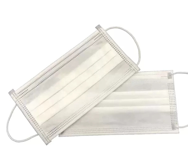 Lightweight Disposable Green Face Mask Non - Irritating With Adjustable Nose Clip