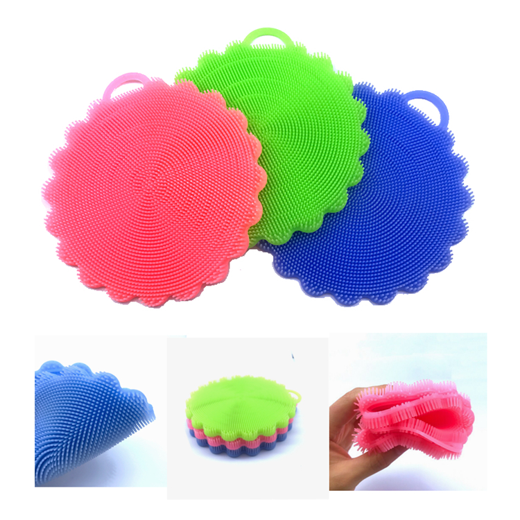 best selling products as seen on tv 2018 household items Silicone Cleaning Brush sponge scrubber