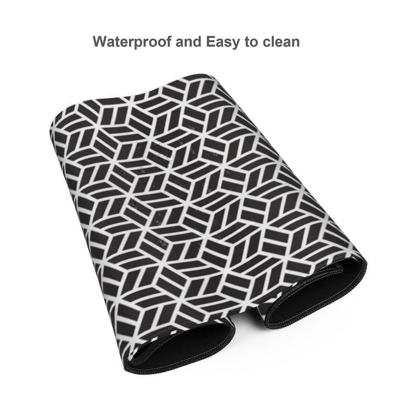 900*400*3mm Stock Waterproof Desk Mats with Printed Rubber Mouse Pads and Custom Size