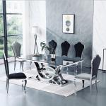 Stainless Steel Square Hotel Ballroom Dining Table SEDIA Furniture