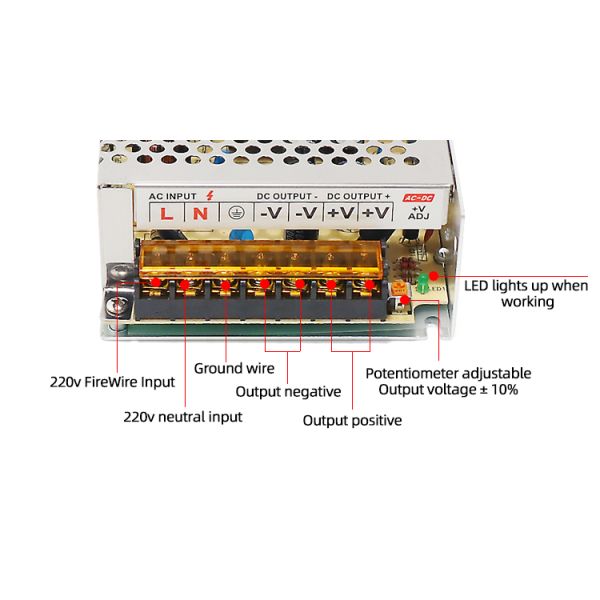 SMPS 24V 8.3A 200W Active PFC Power Supply For 3D Printing Machine