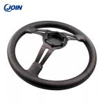 Universal Golf Cart Steering Wheels Black Leather 13.5 Inch