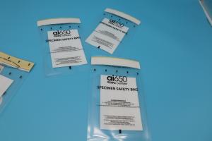 China AI650 Medical Custom Size Disposable Specimen Bag Collection Clear Self Sealing Bag Medicine Biological Plastic Bags wholesale