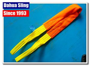 China Polyester Duplex Web Sling Belt For Lifting , Synthetic Fiber Slings High Strength wholesale