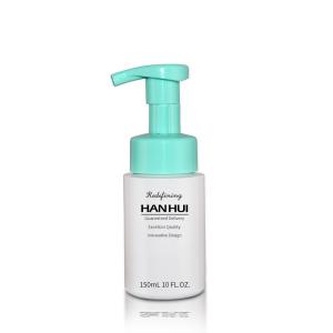 China 5 OZ Cylinder Foam Pump Dispenser Bottle PET R-PET Plastic For Cleansing Water wholesale