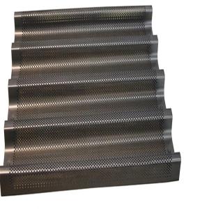 China RK Bakeware China Foodservice NSF Nonstick 6 Rows Baguette Tray Bread Baking Tray French Loaf Mold wholesale