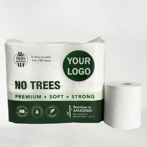 Hot Selling Customized Original Bamboo Pulp Large Roll Paper 3-Layer-Environmentally Friendly Soft Original Bamboo Pulp Large