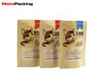 Kraft Paper Food Packaging Pouches , Stand Up Snack Zipper Paper Pouch With